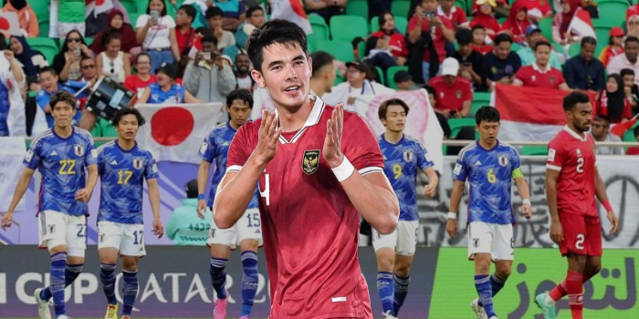 Elkan Baggott Jadi Striker Saat timnas indonesia vs Jepang di Piala Asia 2023